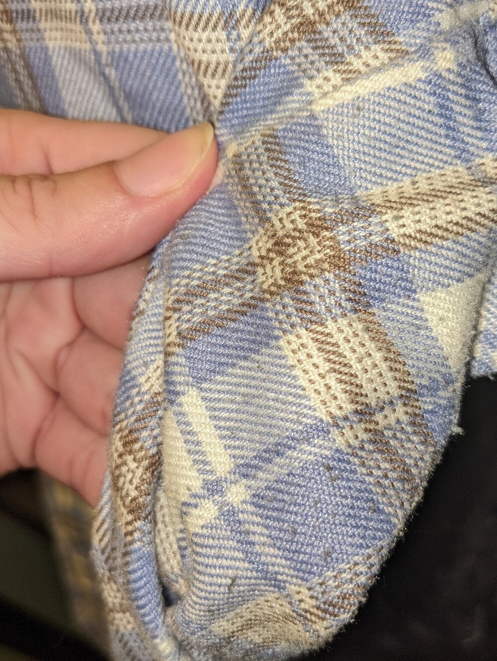 High Rise Blue Plaid Trouser Full Tilt / Tilley's - Picture 6 of 6